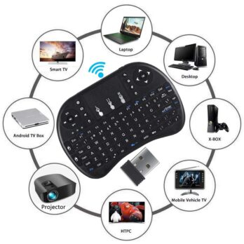 Mini clavier sans fil 2.4 ghz avec pavé tactile, télécommande Portable pour PC Portable, Windows Mac OS Raspberry Pi 4 3 TVBOX