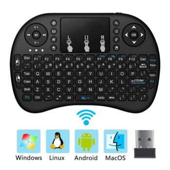 Mini clavier sans fil 2.4 ghz avec pavé tactile, télécommande Portable pour PC Portable, Windows Mac OS Raspberry Pi 4 3 TVBOX